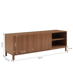 TV-Möbel ORCA Nussbaumoptik 140 cm