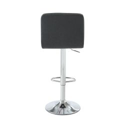 Set di 2 sgabelli da bar GARY in PU nero regolabili