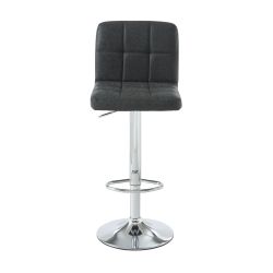 Set di 2 sgabelli da bar GARY in PU nero regolabili