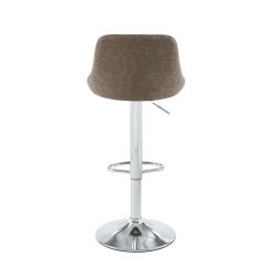 Set di 2 sgabelli da bar MATT in PU marrone regolabili