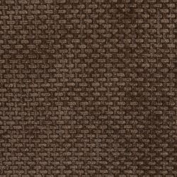 Ensemble banquette et chauffeuse JANIS modulable 3 places tissu chenille marron