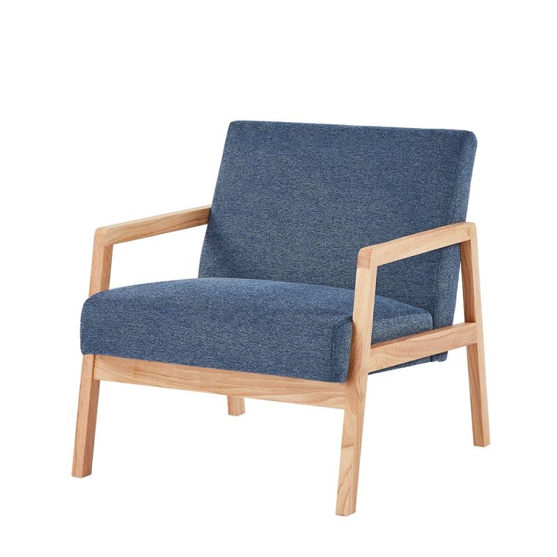 Sessel BONIFACIO aus blauem Stoff