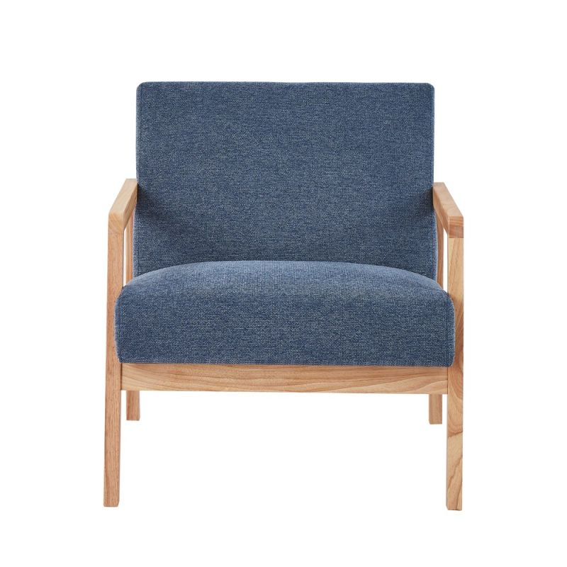 Sessel BONIFACIO aus blauem Stoff