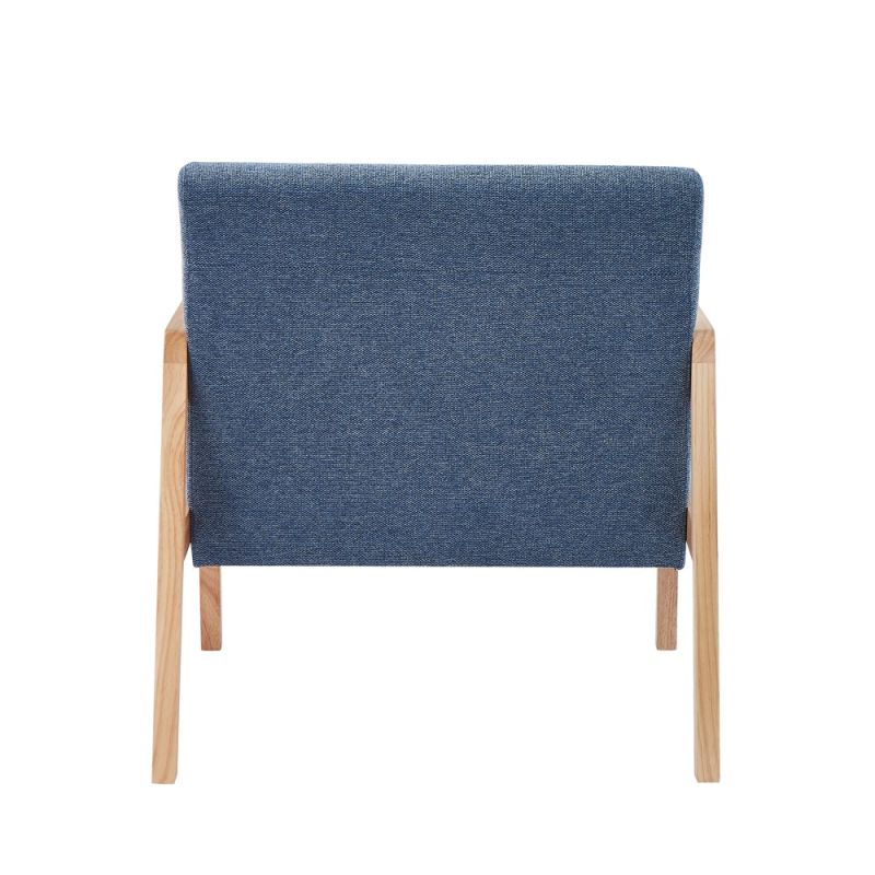 Sessel BONIFACIO aus blauem Stoff