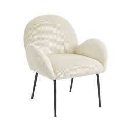 Sessel GINA aus beigem Cord