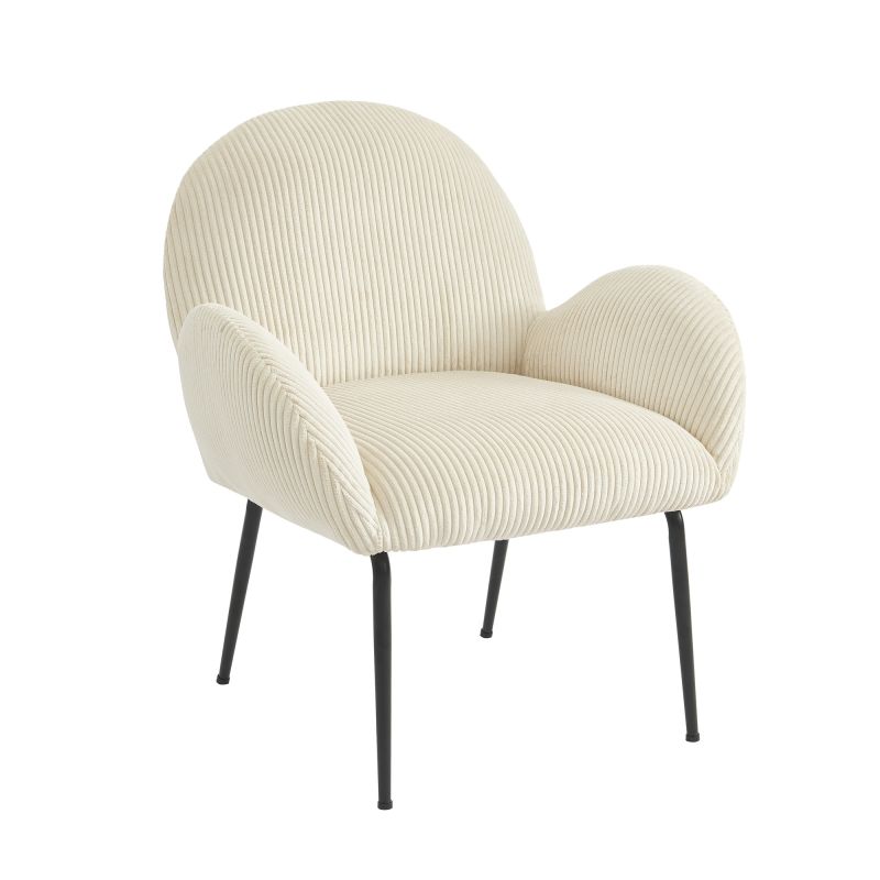 Sessel GINA aus beigem Cord