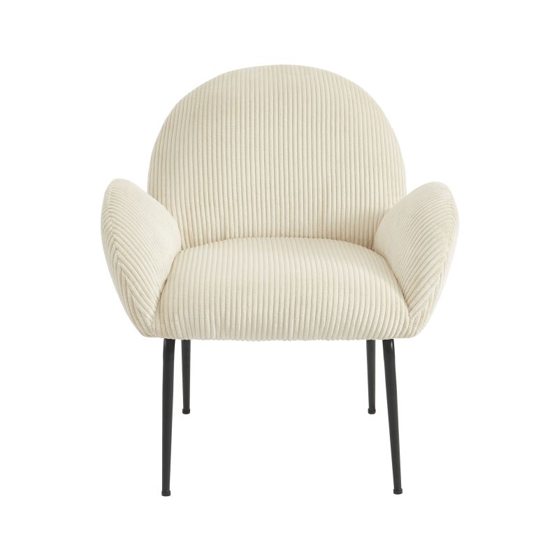 Sessel GINA aus beigem Cord