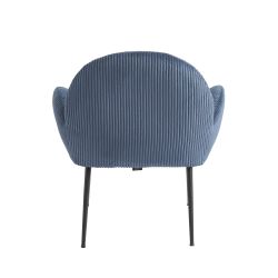Sessel GINA aus blauem Cord