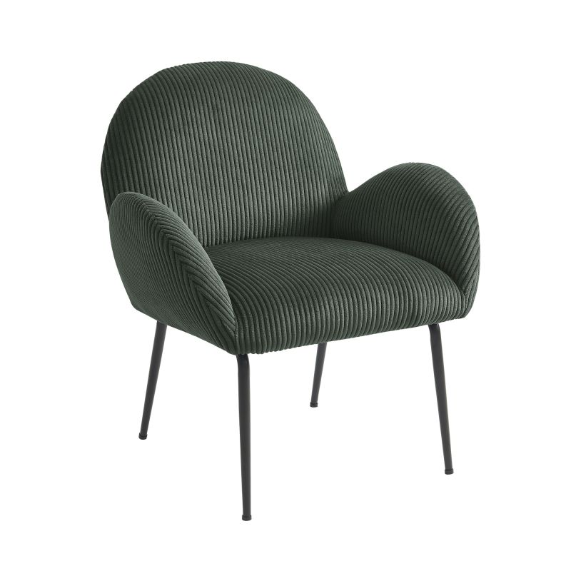 Sessel GINA aus grünem Cord