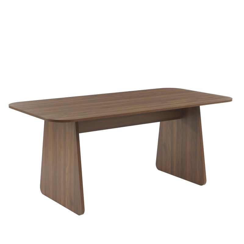 Rechteckiger Esstisch LANGO in Nussbaumoptik 180 cm