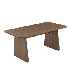 Rechteckiger Esstisch LANGO in Nussbaumoptik 180 cm
