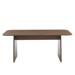 Rechteckiger Esstisch LANGO in Nussbaumoptik 180 cm