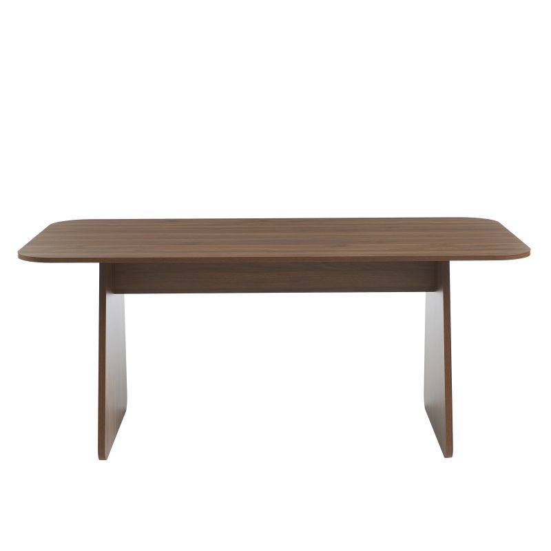 Rechteckiger Esstisch LANGO in Nussbaumoptik 180 cm