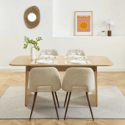 Esstisch LANGO, rechteckig, Eiche-Optik, 180 cm