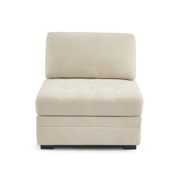 Sessel BILLIE 1-Sitzer, Stoff Chenille beige