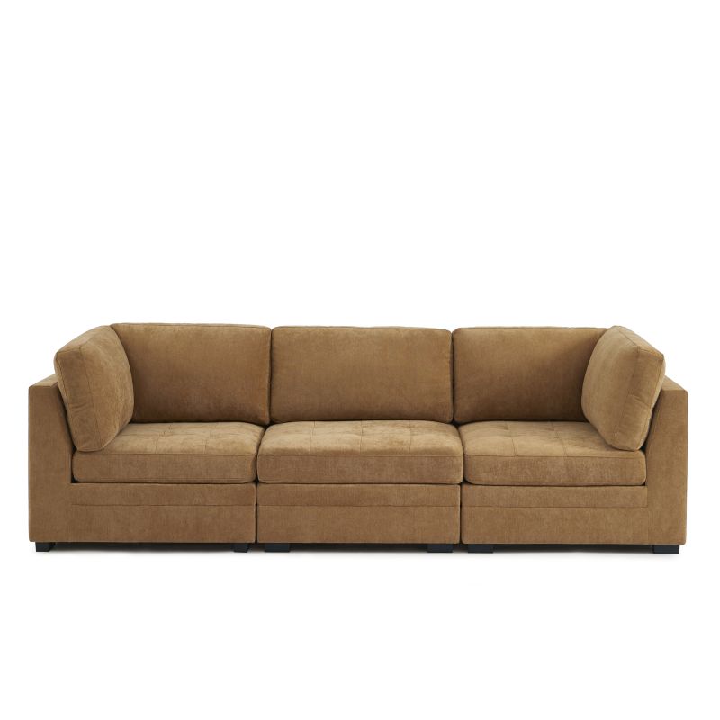 Sessel BILLIE 1-Sitzer, Stoff Chenille Eichhörnchen