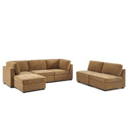 Sessel BILLIE 1-Sitzer, Stoff Chenille Eichhörnchen