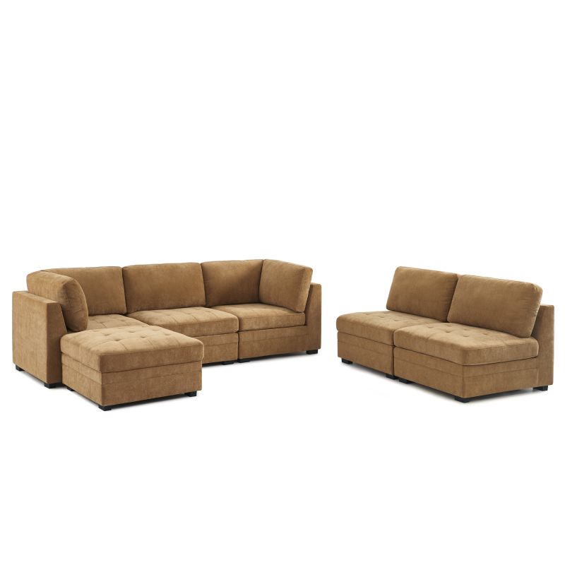 Sessel BILLIE 1-Sitzer, Stoff Chenille Eichhörnchen
