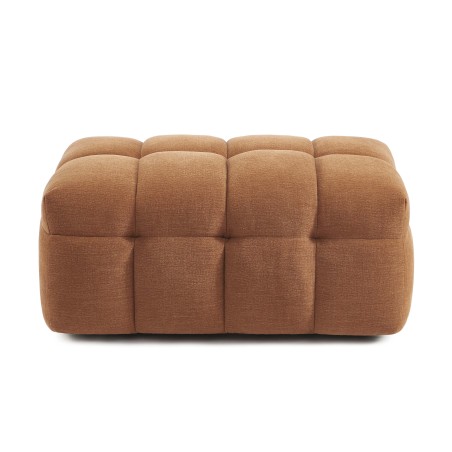 Pouf MOODY in tessuto di lino scoiattolo