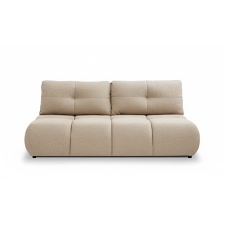 Divano letto TASCA 3 posti in tessuto bouclé color tortora