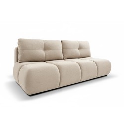 Divano letto TASCA 3 posti in tessuto bouclé color tortora