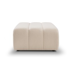 Pouf BELEM in tessuto bouclé ecru