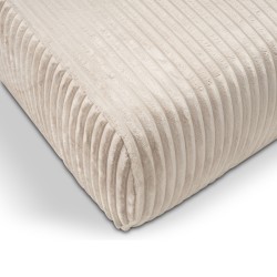 Pouf GLORIA velours côtelé écru