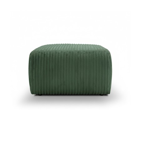 Pouf GLORIA in velluto a coste verde kaki
