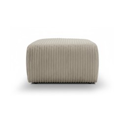 Pouf GLORIA velours côtelé taupe