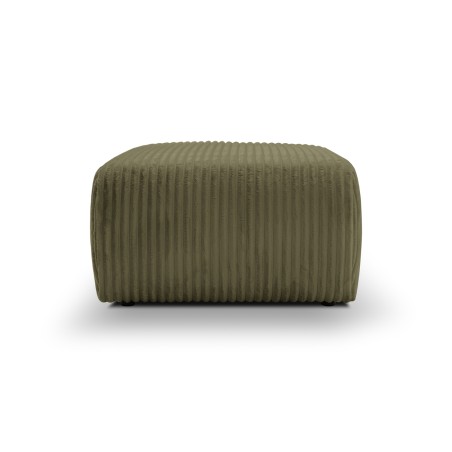 Pouf GLORIA in velluto a coste verde salvia