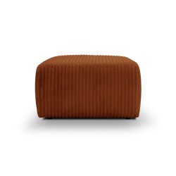 Sitzkissen GLORIA aus terrakottafarbenem Cord