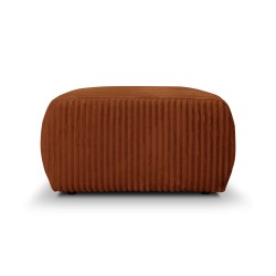 Sitzkissen GLORIA aus terrakottafarbenem Cord