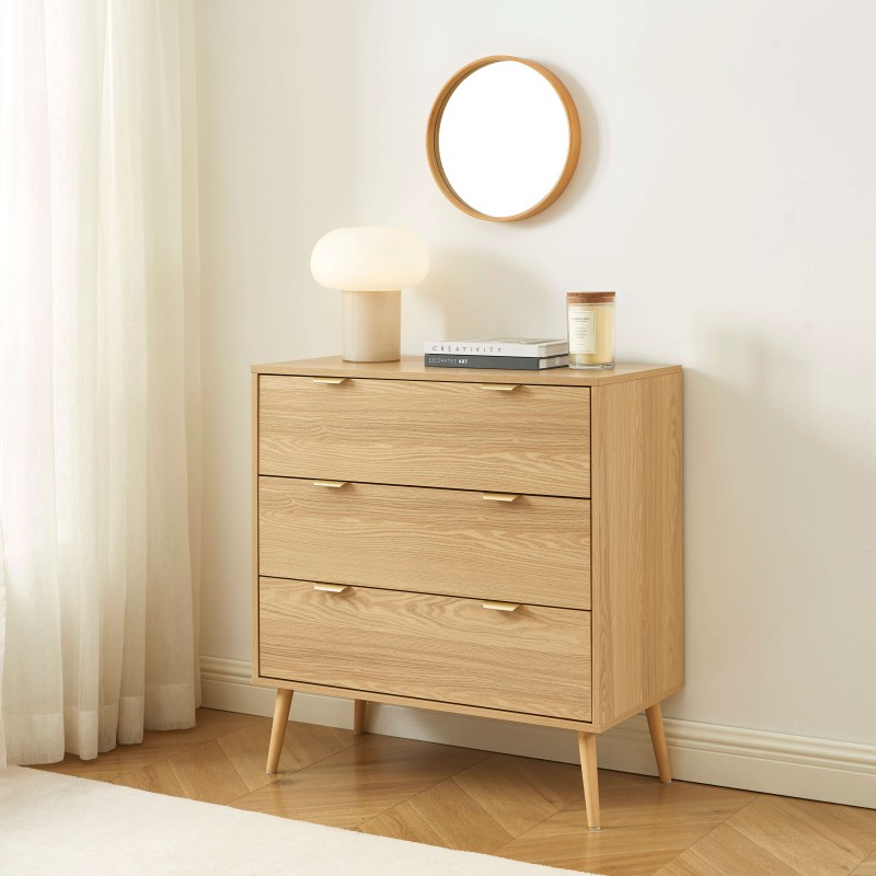 Commode JEANNE effet chêne