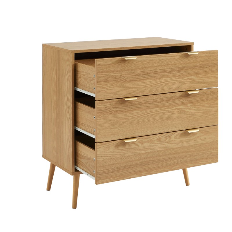 Commode JEANNE effet chêne