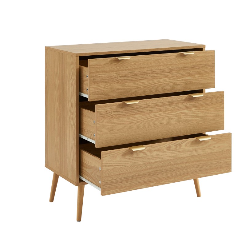 Commode JEANNE effet chêne