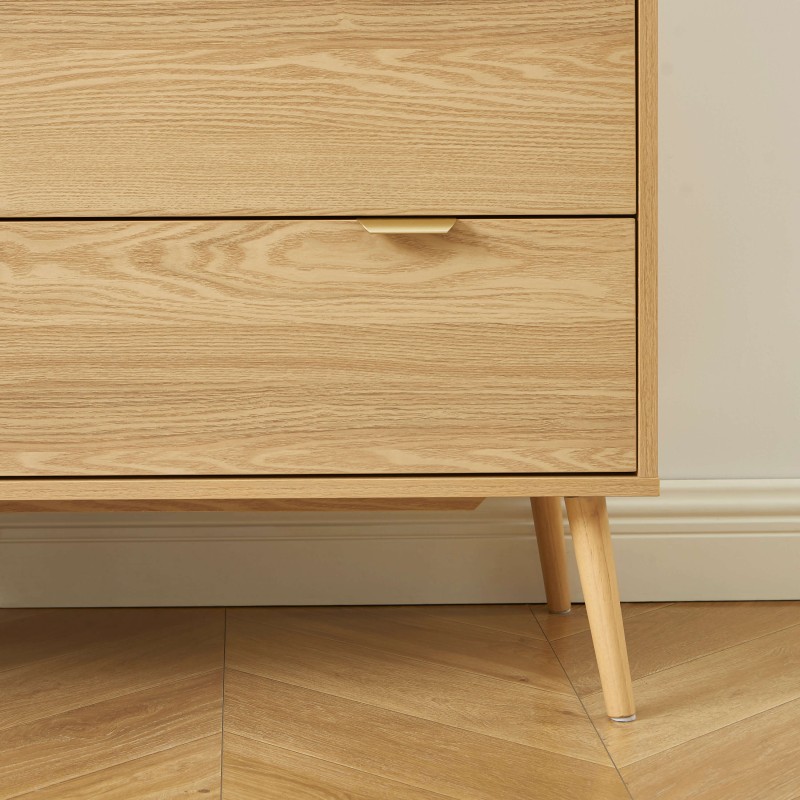 Commode JEANNE effet chêne