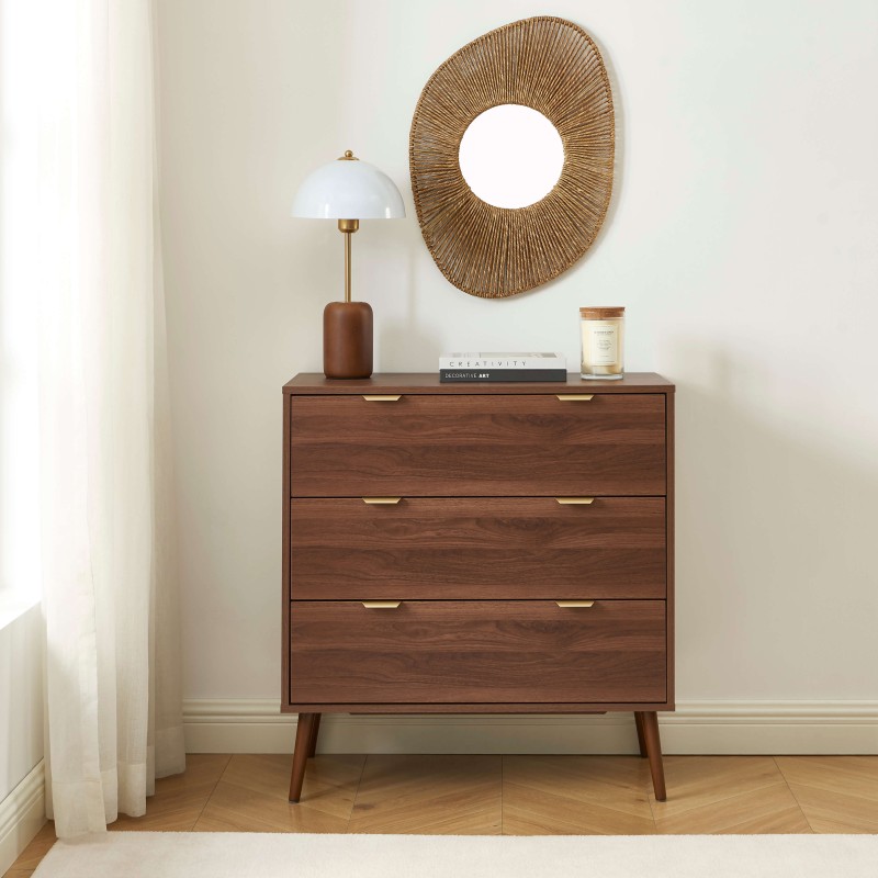 Commode JEANNE effet noyer