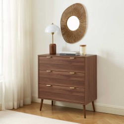 Commode JEANNE effet noyer