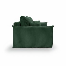 Divano letto GLORIA 3 posti in velluto a coste verde kaki