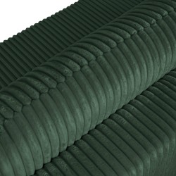 Divano letto GLORIA 3 posti in velluto a coste verde kaki