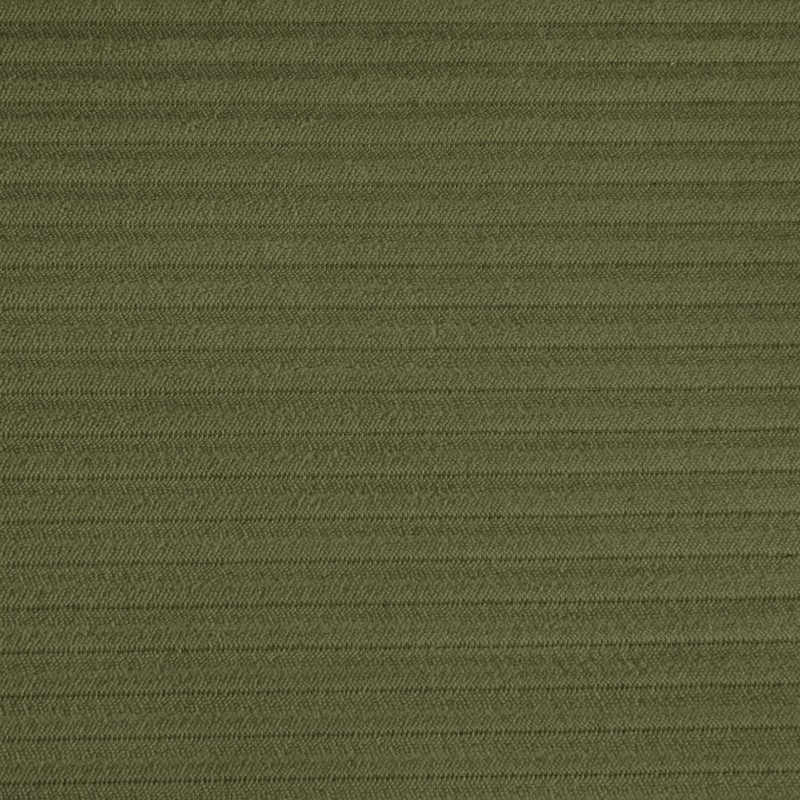 Canapé droit SOLINE convertiblevelours cotêlé vert 3 places