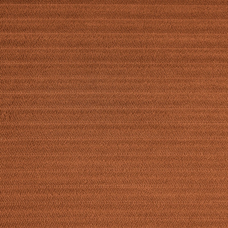 Canapé droit ZOLA convertible velours côtelé terracotta 3 places