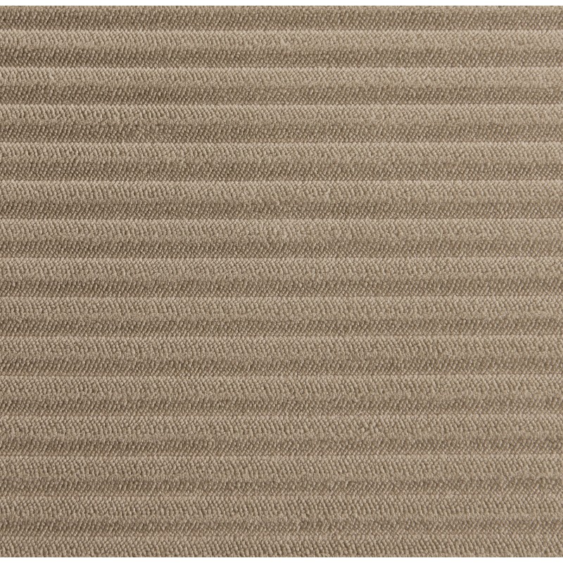 Canapé d'angle ZOLA convertible et réversible velours côtelé taupe 4 places