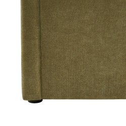Lit coffre DARIO en tissu vert 160 x 200 cm