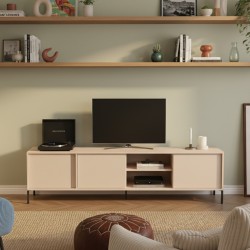 Meuble TV HULDA beige 203cm