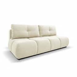 Verwandelbares 3-Sitzer-Sofa TASCA aus Bouclé-Stoff in Greige