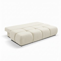 Verwandelbares 3-Sitzer-Sofa TASCA aus Bouclé-Stoff in Greige
