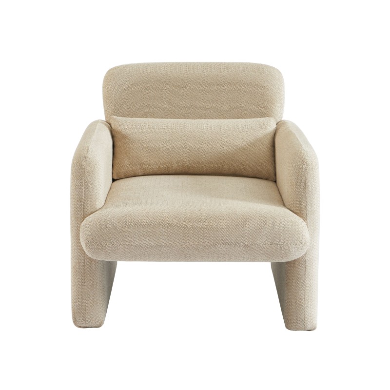 Fauteuil OMA tissu beige