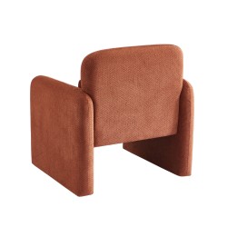 Fauteuil OMA tissu brique