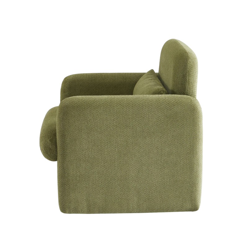 Fauteuil OMA tissu vert